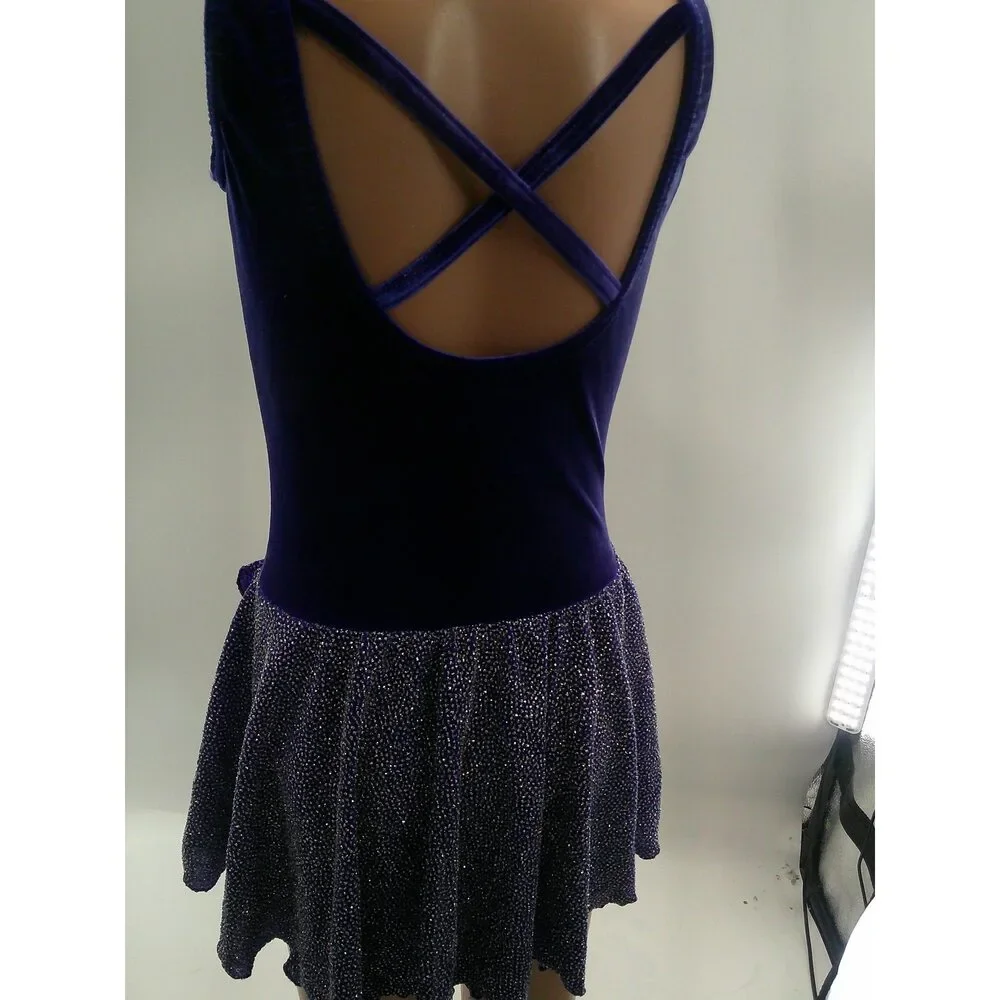Pre-Owned Dance Costume Medium Child Blue Costume Gallery Lyrical Ballet Jazz G